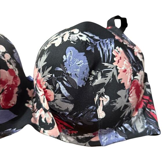 Cacique by Lane Bryant Floral Lightly Lined Balconette Bra Size 40F - Picture 3 of 10